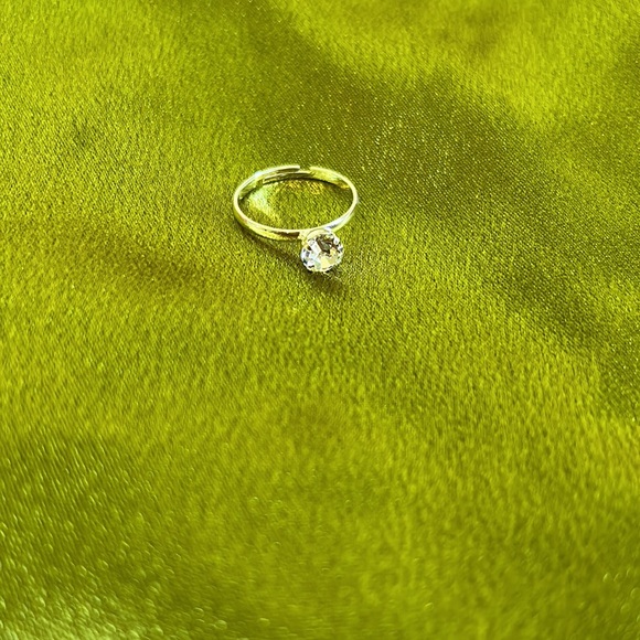 Silver diamond adjustable, accent rings. - Picture 2 of 3